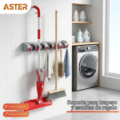 Trapero Spray Microfibra + Soporte para Traperos